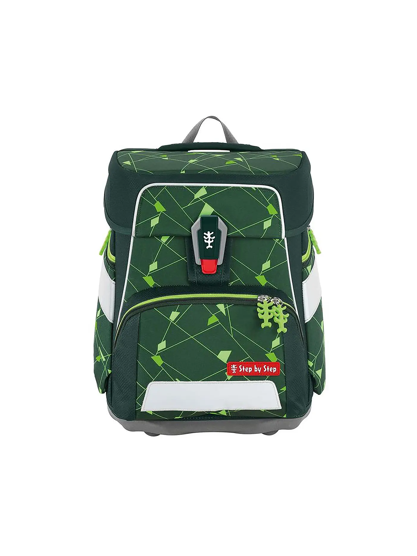 STEP BY STEP | Schultaschen Set 5tlg SPACE Shine Dino Night Tyro | grün